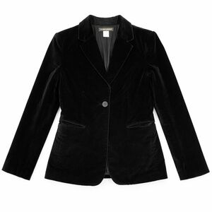 Banana Republic Black Velvet Blazer | Women’s Size 10 | Tailored